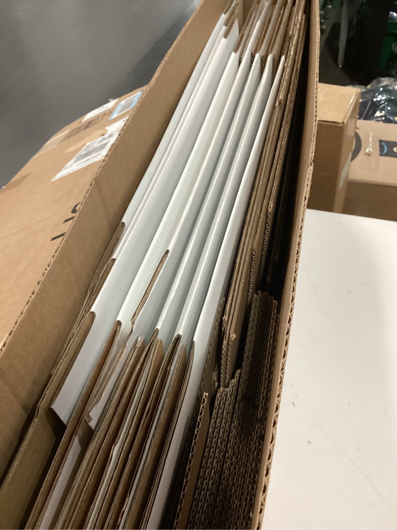 Condition photo showing As Is for 4 Pack Wine Glass Moving Boxes Kitchen Moving Boxes with Handle Kitchen Kit with Lid for Dish Glassware(White,15 x 12 x 10 Inches) 15 x 12 x 10 Inches Natural