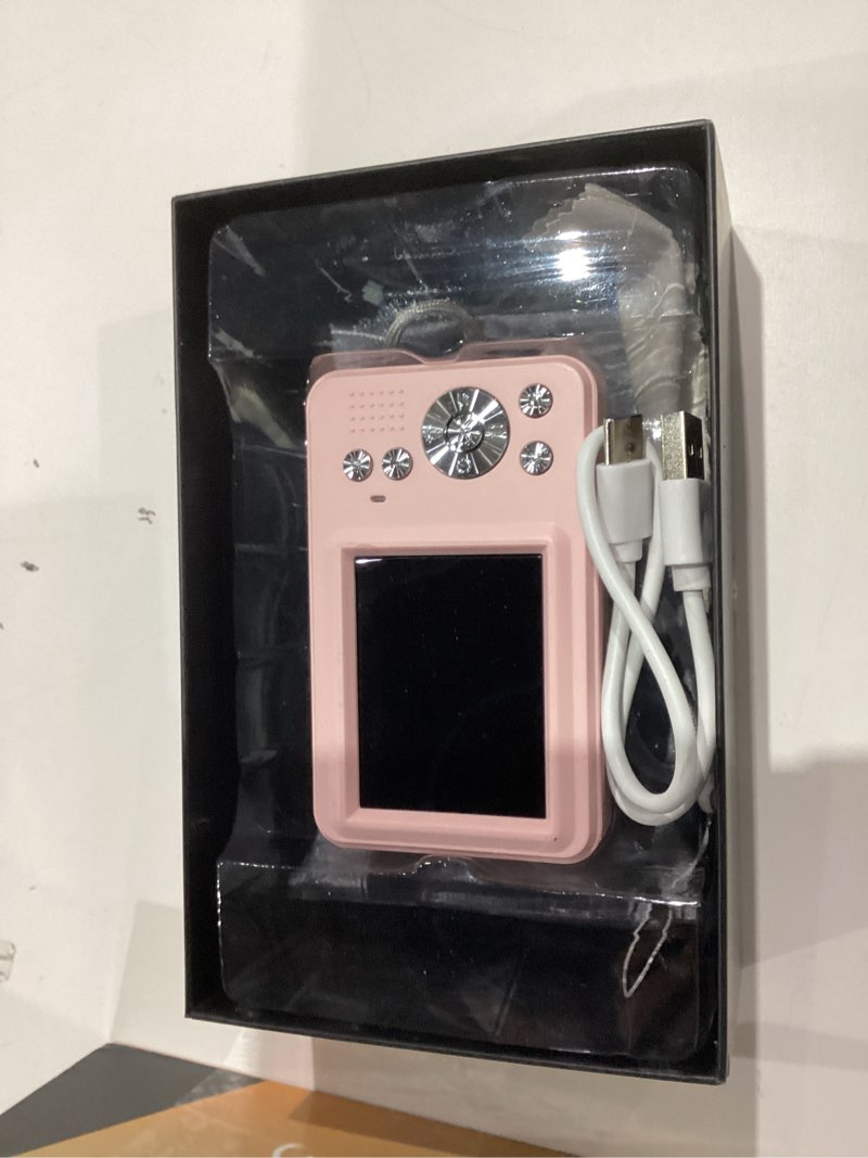 Condition photo showing Good Condition for Digital Cameras FHD Camera for Kid Boys Girls Compact Digital Point and Shoot Camera with 16X Zoom 32GB Card Kids Camera for Kids Pink