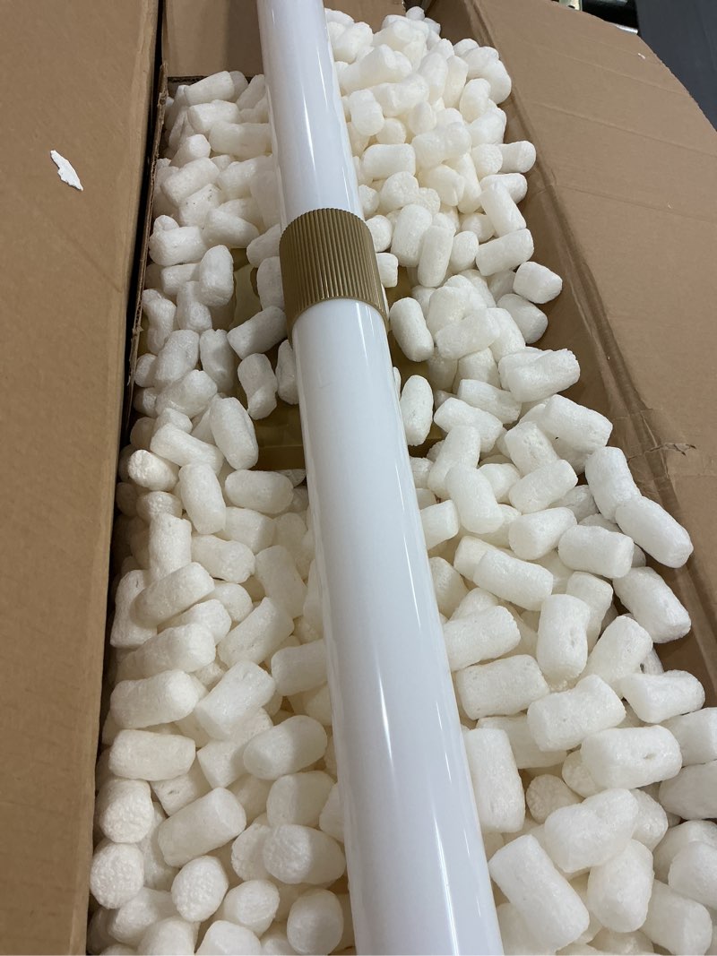 Condition photo showing Good Condition for generation lighting glv1711sb-l marque 36" minimalist modern led indoor dimmable bath vanity wall sconce fixture in satin brass gold finish with white acrylic diffuser