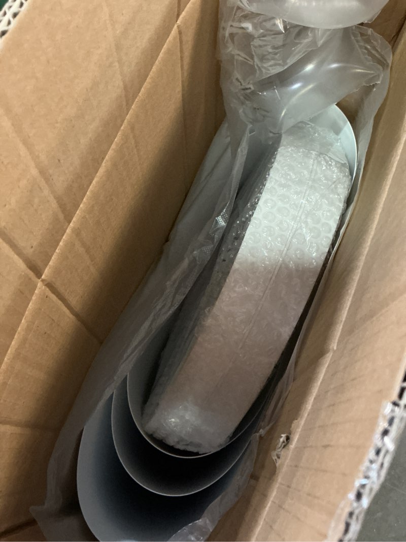 Condition photo showing Good Condition for cylinder stands for party, 3pcs white cylinder pedestal stand, cilindros para fiestas cake table stand parties round cylinder display plant stand for wedding birthday decor 23.6''(l) 21.65"(m) 19.69"(s)