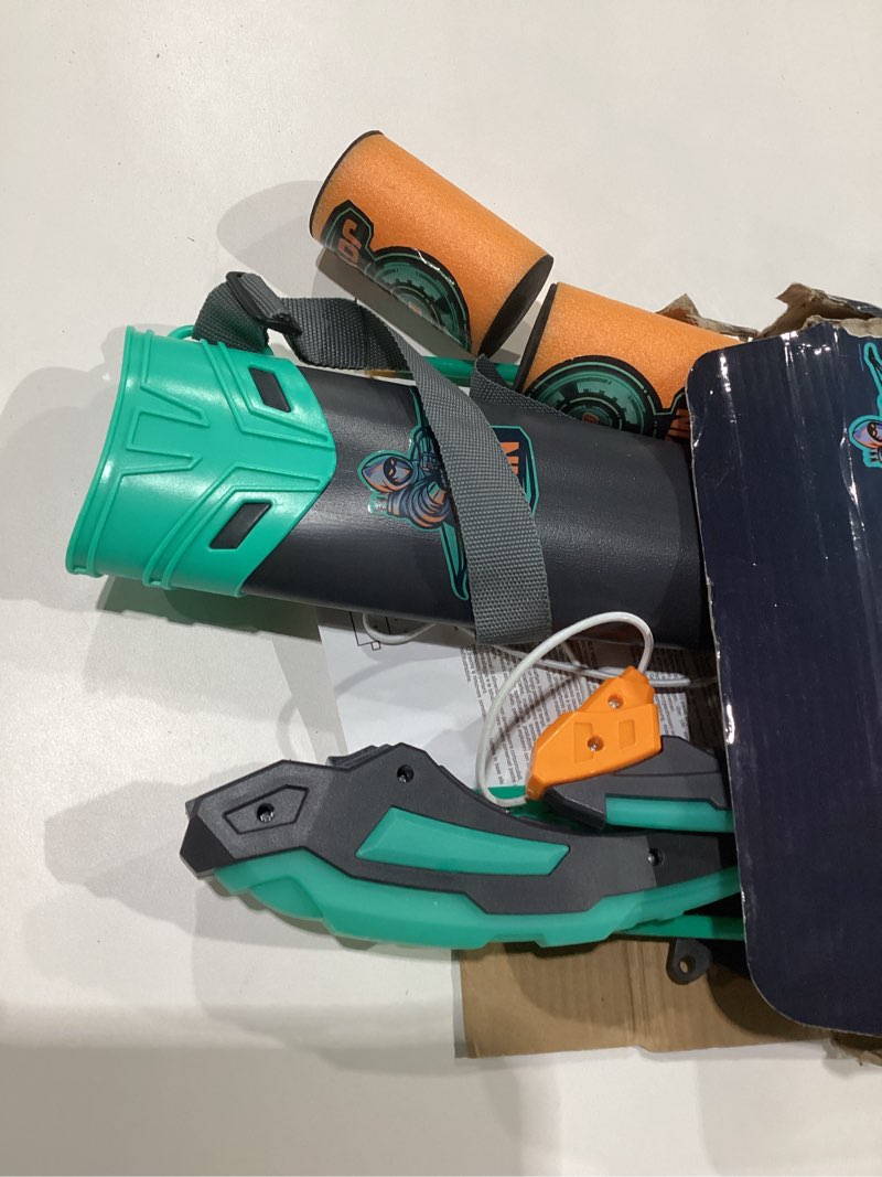 Condition photo showing As Is for JOYIN Kids Bow and Arrow Set, LED Light Up Archery Toy Set with 9 Suction Cup Arrows, Target & Arrow Case, Indoor and Outdoor Hunting Play Gift Toys for Kids, Boys & Girls Ages 6-12 Aqua Blue