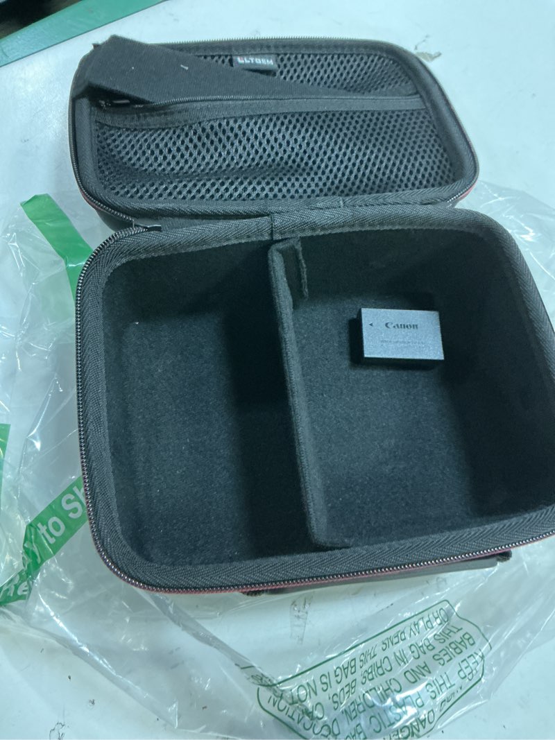 Condition photo showing Good Condition for camera case compatible with canon eos rebel t7/r50/r6 mark ii/r100/r50 v/t6/r8/r10/r5 mark ii/rp/r7/5d mark iv/sl3/r5/t100 dslr slr camera, len and tripod with 4 dividers and shoulder strap, black