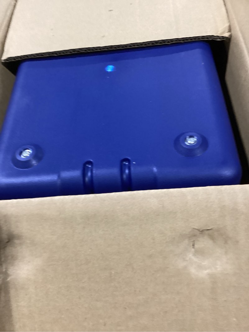 Condition photo showing As Is for 11Qt 19Qt Insulated Portable Cooler Leak-Proof Ice Chest Lunch Box Hard Coolers with Extra Ice Pack for BBQ, Camping, Pincnic Blue 11qt