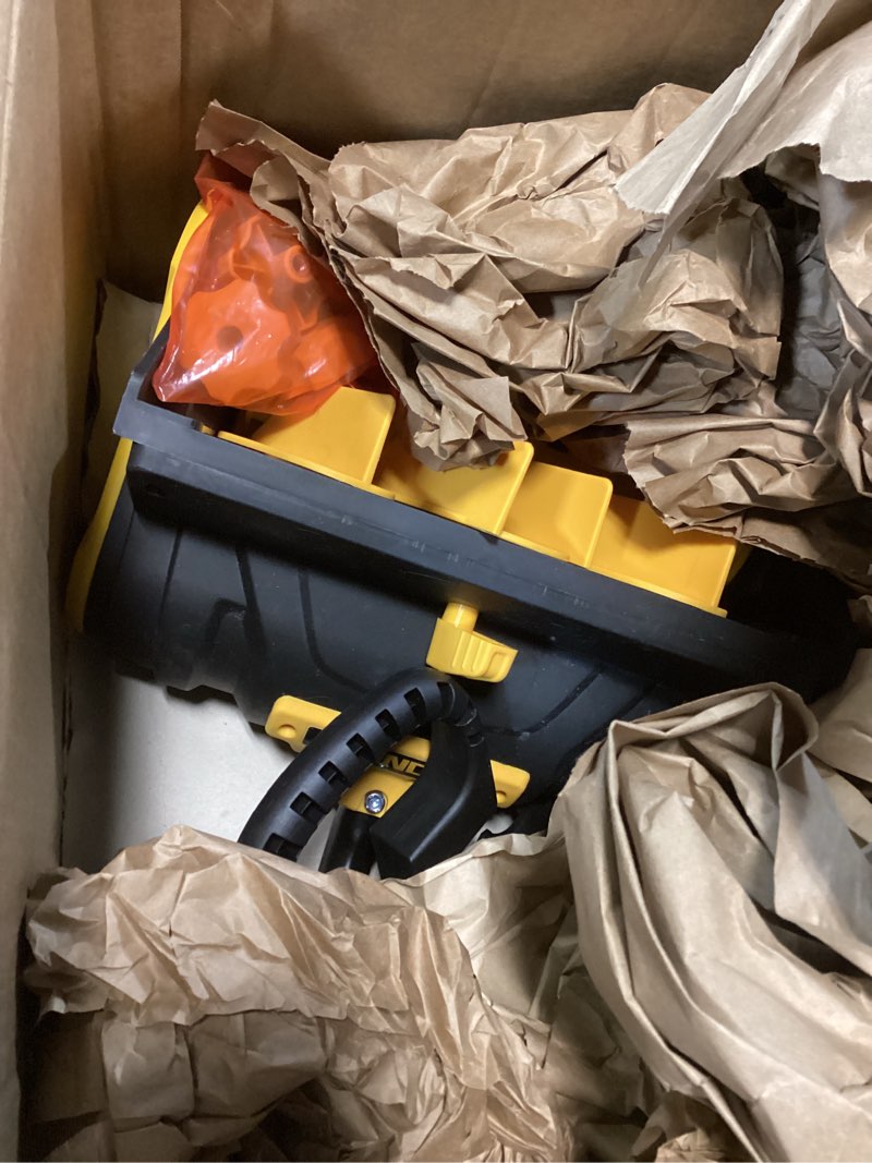 Condition photo showing As Is for Cordless Snow Shovel, 20V Electric Snow Blower Compatible with De-Wait(No Battery), 13.5 Inch Cordless Snow Removal Shovel with Directional Plate - Yellow No Battery-Yellow