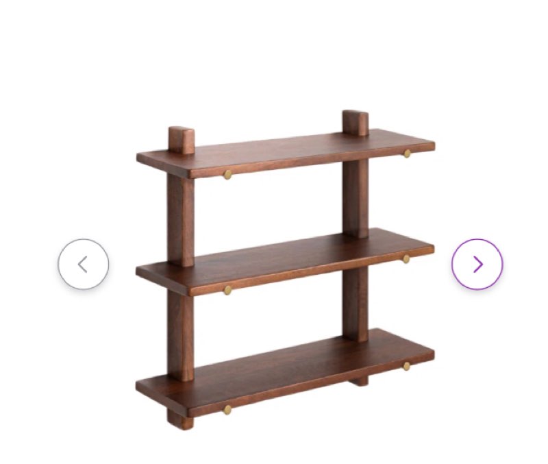 Francis Solid Wood Wall Mounted Shelves