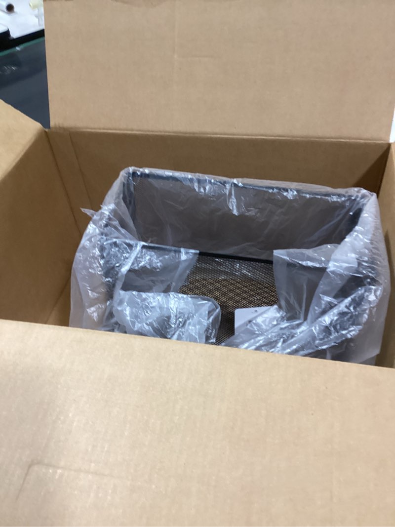 Condition photo showing Good Condition for Mind Reader Desktop Organizer, Vertical File Storage, Letter Size, Office, Metal Mesh, 12.15" L x 9.5" W x 9.5" H, Black