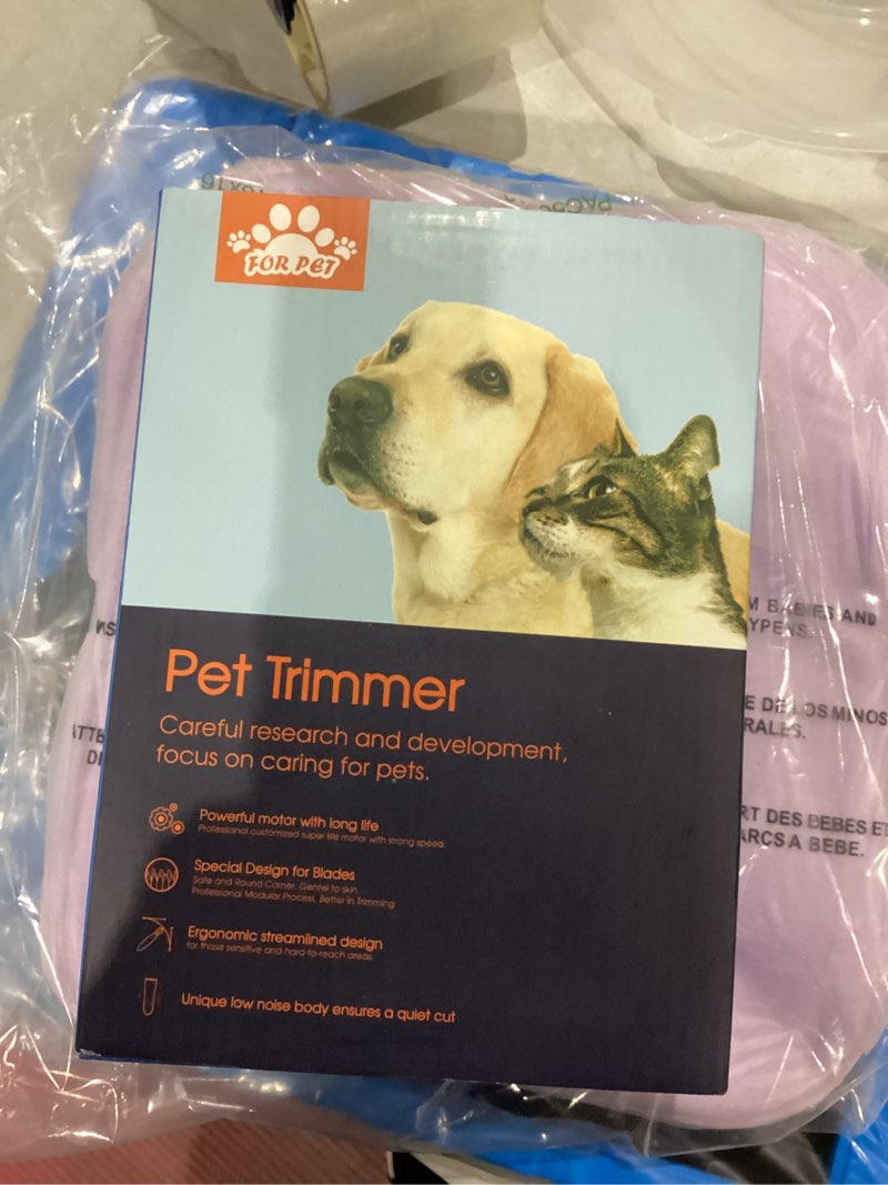 Condition photo showing Good Condition for Dog Clippers Grooming Kit Hair Clipper-Low Noise Paw Trimmer- Rechargeable - Cordless Quiet Nail Grinder Shaver for Cats and Other Pets White