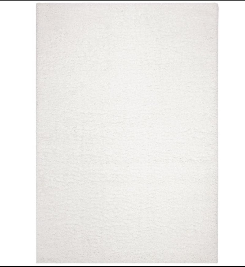safavieh august carlene solid plush shag area rug  white  6  x 9