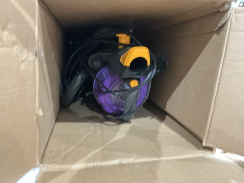 Condition photo showing As Is for eureka neu182b powerspeed bagless upright vacuum cleaner, purple purple neu182b with washable filter