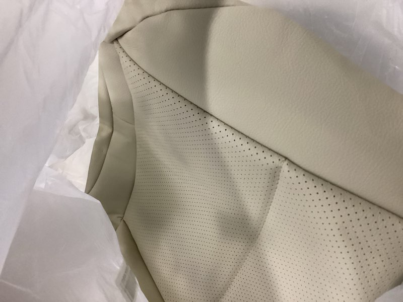 Condition photo showing Good Condition for nlqr front driver bottom replacement seat cover ivory microfiber leather compatible with mercedes benz c250 c300 c350 2008-2014, compatible with mercedes benz glk250 glk280 glk300 glk350 2008-2015