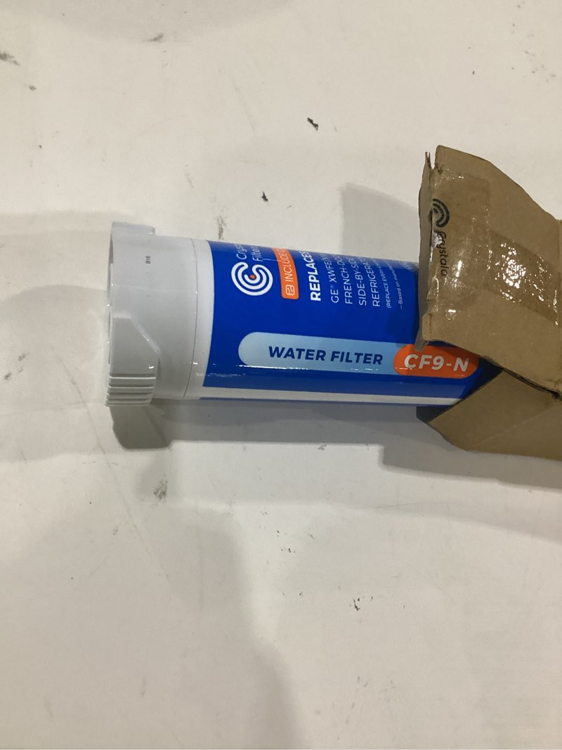 Condition photo showing Good Condition for crystala filters water filter compatible with xwfe (built-in chip), replacement for ge xwfe, xwf refrigerator water filter pack of 1 1 count (pack of 1)