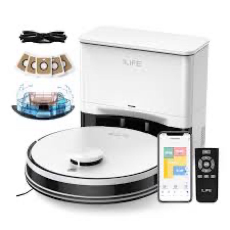 ILIFE A30 Pro Robot Vacuum and Mop, Self Emptying Station for 60 Days, 5000Pa Suction, LiDAR Navigat