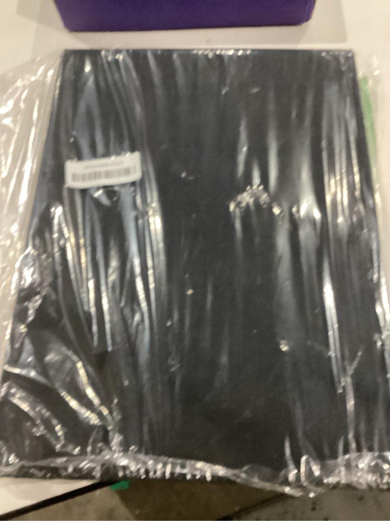 Condition photo showing Good Condition for Large Linen Fabric Foldable Storage Bins with Removable Lid and Handles, Washable Storage Box Organizer Containers Baskets Cube with Cover for Bedroom,Office(Black, Medium) Black Medium