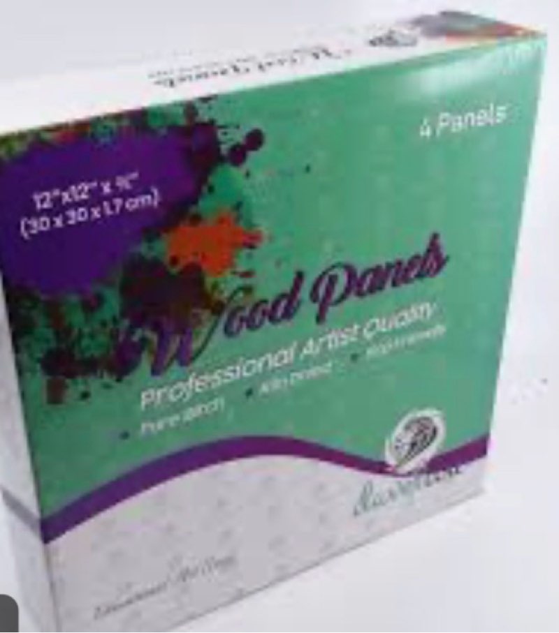 Unfinished Birch Wood Canvas Panels 5 pack, 8\"x10\"x2/3\"