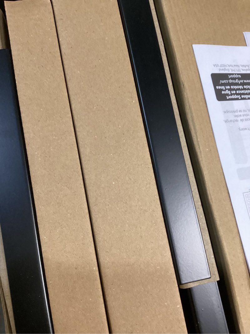Condition photo showing Good Condition for AVF Wall-Mounted Microwave Oven Brackets – Universal Fit, Heavy-Duty Black Steel – Adjustable Arms Hold Up to 99 lbs – Set of 2 Microwave Shelf Support Brackets