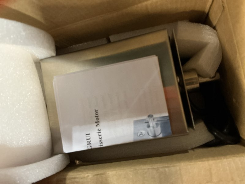 Condition photo showing Good Condition for yjingrui 45w grill rotisserie motor, bbq motor with 130-174lb/ 150-200kg high torque, heavy duty universal replacement motor for roast chicken, beef and pork at gathering/camping/festival (110v)