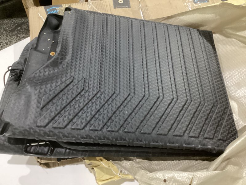 Condition photo showing As Is for mixsuper truck bed mat for hyundai santa cruz 2022-2026, fit for 4.3 ft bed, all weather bed liner tpe durable odorless black for santa cruz 22-26 bed mat