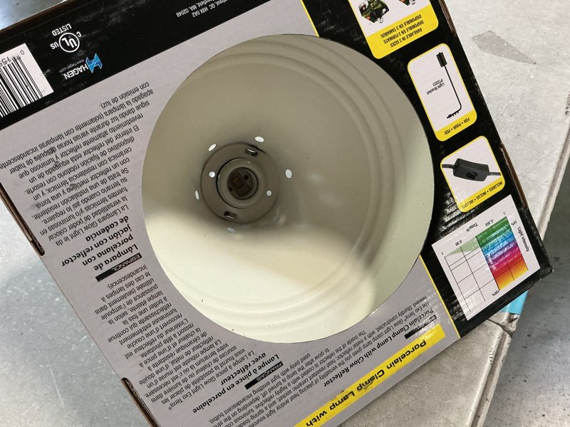 Condition photo showing New/Like New for Exo Terra Reptile Dome Light Fixture - 10 Inch Porcelain Clamp Lamp for Deep Heat and Light, Perfect for Reptile Terrarium