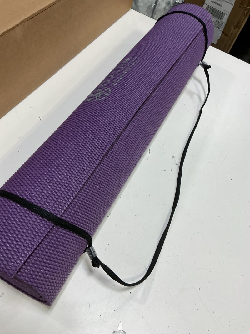 Condition photo showing Good Condition for gaiam yoga mat, pilates & exercise mat, thick 2/5" (10mm) workout mat with easy-cinch carrying strap for home & gym workouts