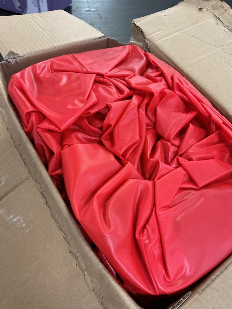 Condition photo showing As Is for fisher-price 15264 indoor bouncer with built-in pump, 69" x 68" x 53"