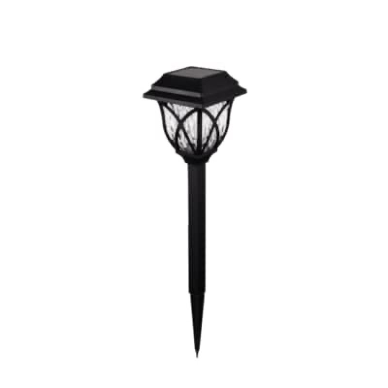  harbor breeze 10 -lumens black solar led outdoor path light with dusk-to-dawn sensor