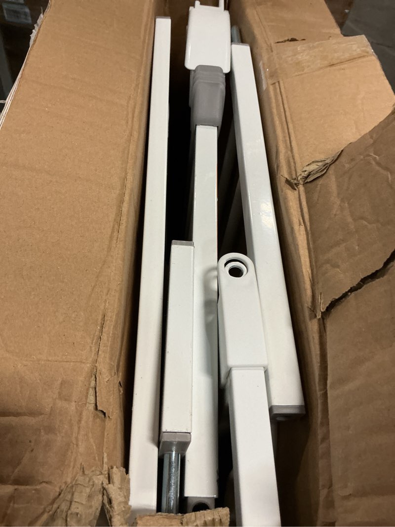 Condition photo showing As Is for Regalo Easy Step 49-Inch Extra Wide Baby Gate, Includes 4-Inch and 12-Inch Extension Kit, 4 Pack of Pressure Mount Kit and 4 Pack of Wall Mount Kit White 29-49"W x 30"H