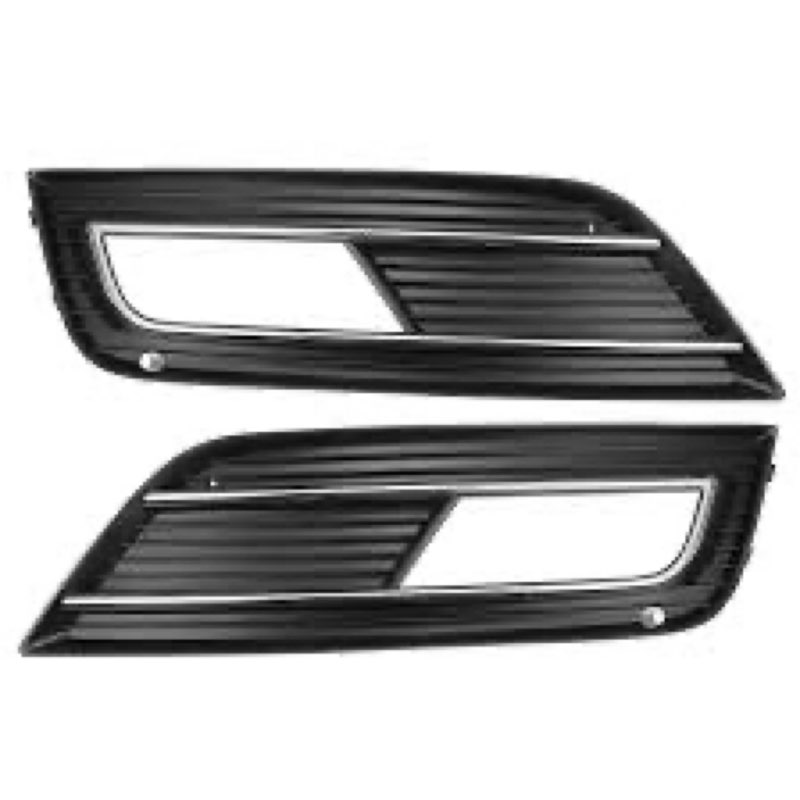 x autohaux pair front fog light grille bumper grill cover for audi a4 s4 b8.5 b9 2013-2015 8kd 807 6