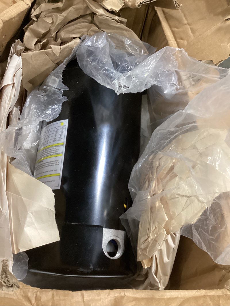 Condition photo showing As Is for Face Pool Motor protected volts 230/115