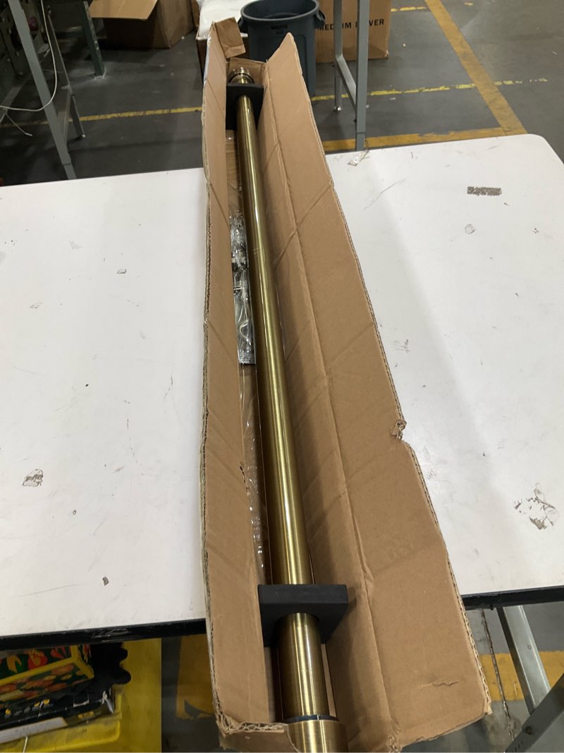 Condition photo showing Good Condition for heavy duty curtain rods,1 1/4" large diameter premium nonadjustable curtain rod,42in/3.5ft custom window treatment rods with durable aluminum brackets and end caps,antique bronze finish antique bronze 42in/3.5ft