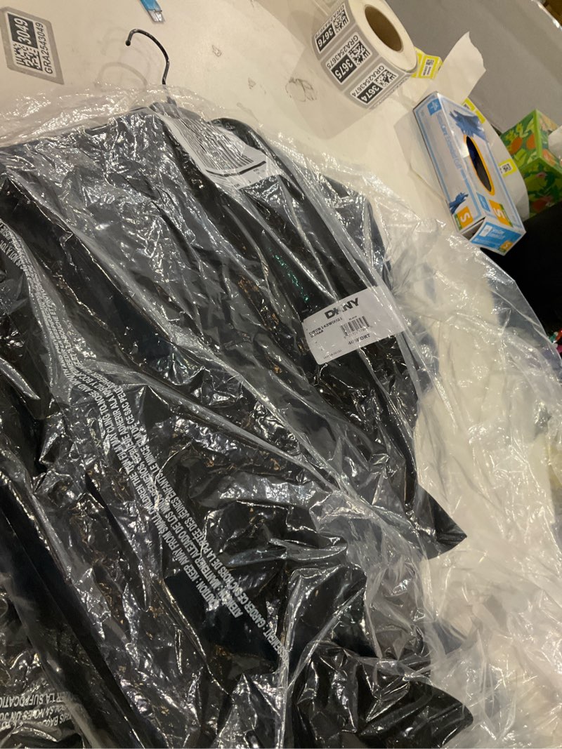 Condition photo showing New/Like New for DKNY mens Suit Jacket 40 Short Black Solid