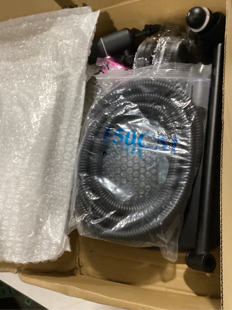 Condition photo showing Good Condition for black rain shower head with handheld shower head, 5 spray modes | high-pressure dual shower combo, multi-spray handheld, 11-inch metal extension arm, detachable design for easy, flexible use matte black