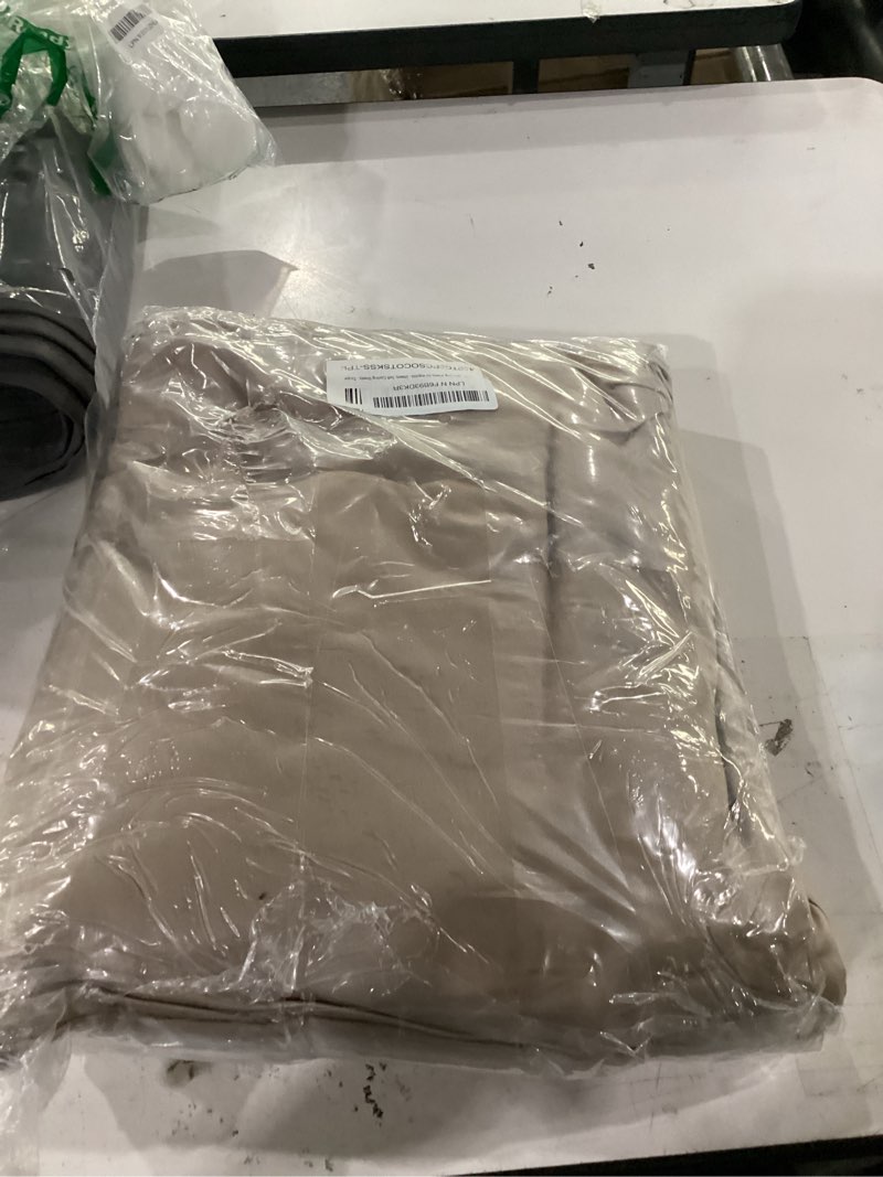 Condition photo showing Good Condition for lane linen split king sheet set - 450tc premium combed cotton sateen, taupe | soft & breathable split king bed sheets - snug 15 inch deep pocket, oeko-tex certified, everyday comfort