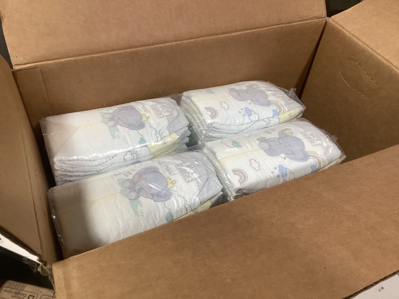 Condition photo showing New/Like New for Pampers Diapers - Baby Dry - Size 5, 164 Count, Absorbent Disposable Infant Diaper (Packaging May Vary) Size 5 164