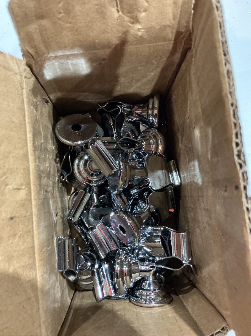 Condition photo showing Good Condition for kathfly 24 pcs wedding table number holders 1.7 inch metal silver mini place card holders bulk harp-clip table sign stands card holder display picture memo notes menu for restaurants birthday decor silver 24