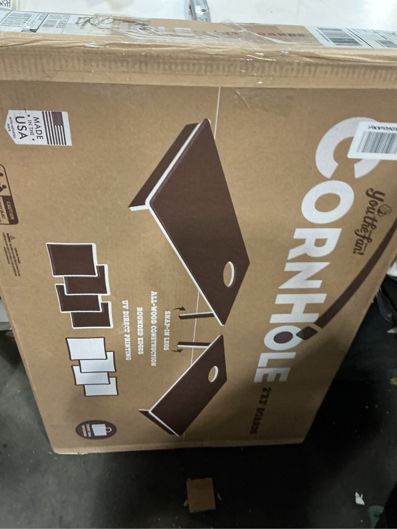 Condition photo showing New/Like New for YouTheFan NCAA 2’ x 3’ Wood Cornhole Game Kentucky Wildcats