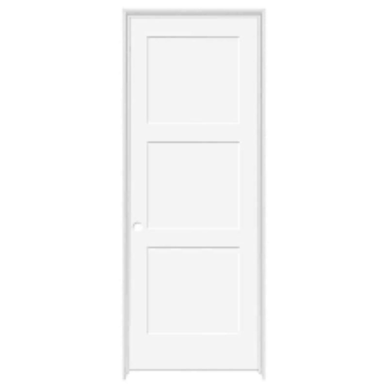  Primed 3 Equal Panel Shaker interior Door 30 x80 