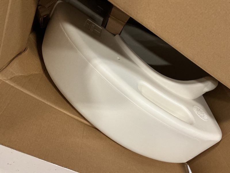 Condition photo showing Good Condition for medline 5" raised toilet seat with lock, no arms, white, 400 lb capacity - easy installation - elderly & disabled bathroom aid