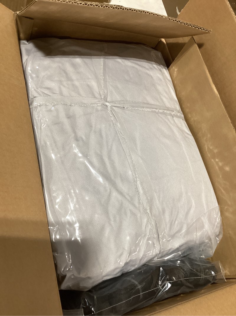 Condition photo showing Good Condition for RVMasking Hard Top/T-Top Boat Cover, 1200D Partial Reinforced Waterproof Heavy Duty with Motor Cover for Center Console Boat with T TOP Roof, 22'-24' Long Beam Width up to 106", Gray 22'-24' Long, Beam Width up to 106" Gray