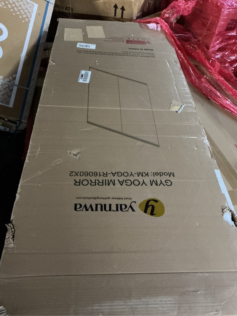 Condition photo showing New/Like New for Home Gym Mirror,63''x24''(Each)-2PCS Large Frameless Full Body Wall Mirror Length Tempered Glass Mirror Wall-Mounted Mirror for Gym,Yoga,Bedroom,Bathroom,Exercise Room 2 Pieces 63"L x 24"W