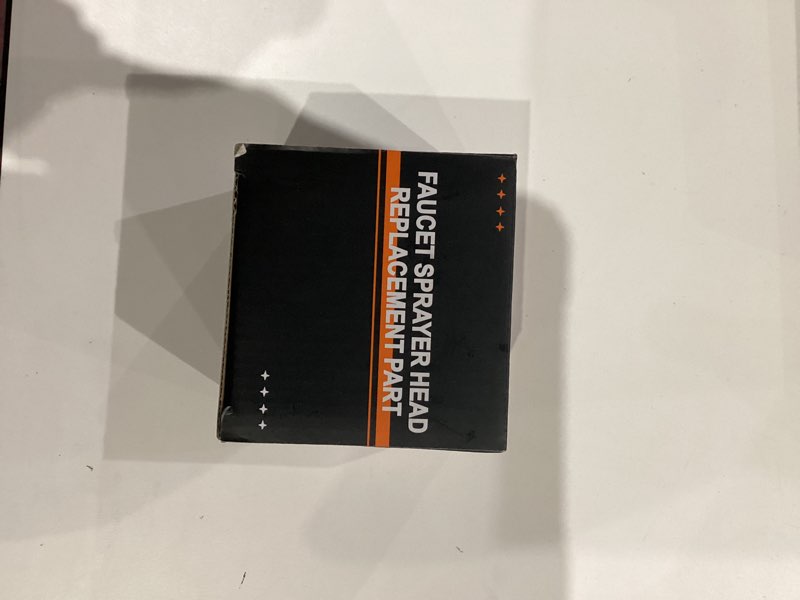 Condition photo showing As Is for Pull Down Spray Head Replacement - for Kitchen Faucet Sprayer Head with 15 Adapters, 3 Function Pull Out Faucet Spray Nozzle, Brushed Nickel Blade Spray Brushed Nickel