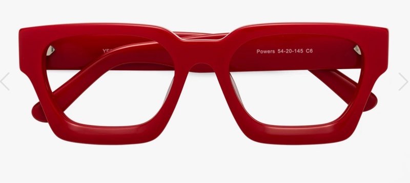 Tijn red reading glasses 