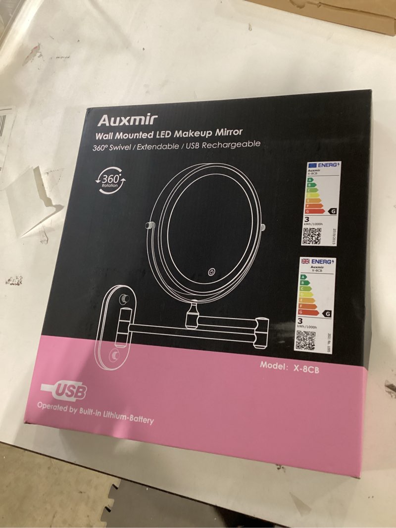 AUXMIR WALL MOUNTED LED MAKEUP MIRROR