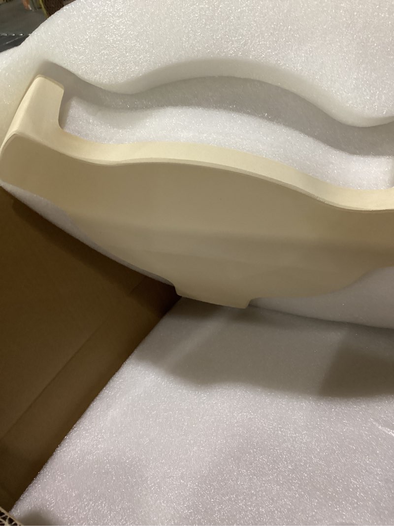 Condition photo showing As Is for large ceramic plate setter heat deflector with all-round lifter set compatible with large big green egg,and other similar sized kamado grill,18 in ceramic egg grill