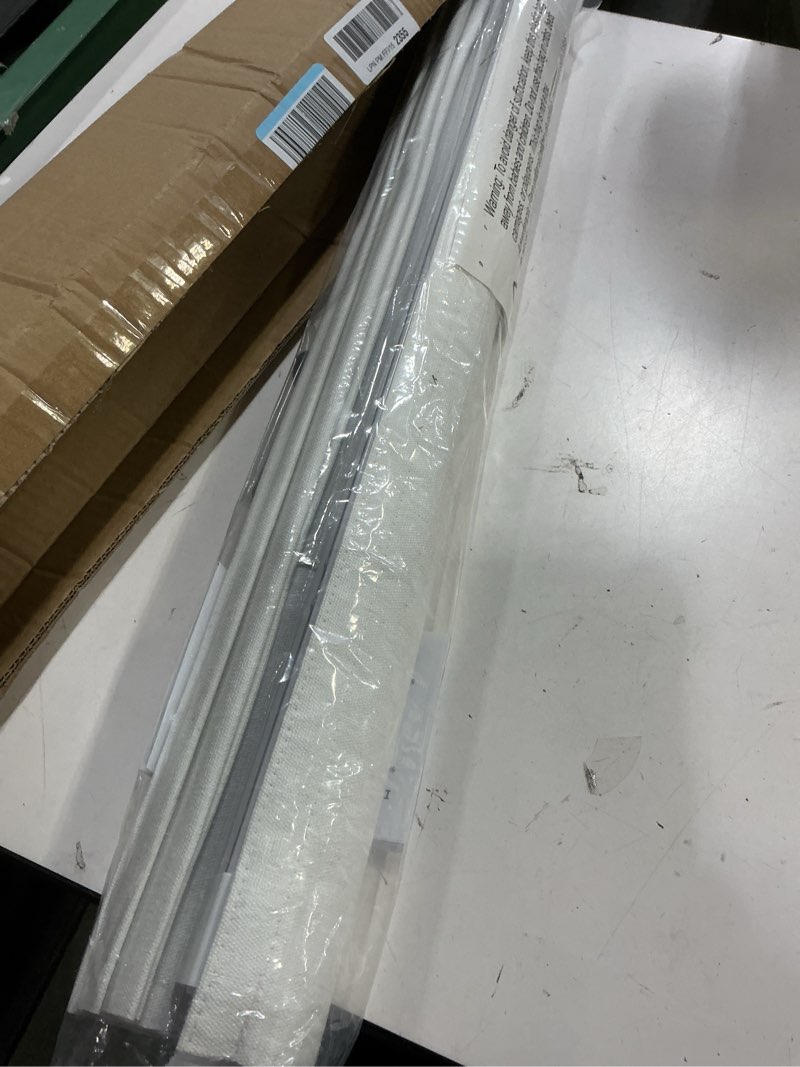 Condition photo showing Good Condition for unishades 100% blackout no tools no drill cordless roman shades for windows, size 44 3/4" w × 60" h (for windows 45" w × 60" h) blackout - off-white blackout - off-white 45" w × 60" h