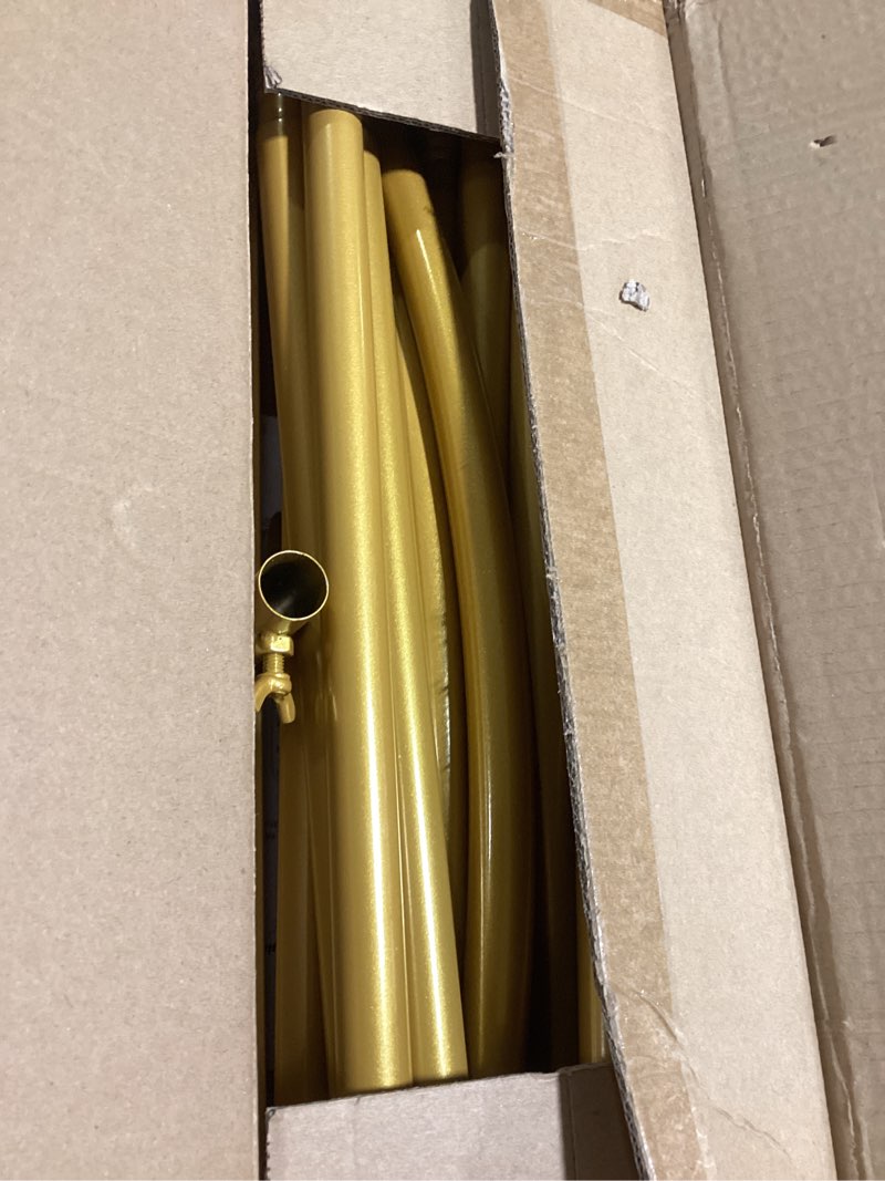 Condition photo showing Good Condition for 2 Pack Metal Arch Backdrop Stand (7.2FT/6FT), Backdrop Arch Stand, Decoration Wedding Arch Stand, Gold Balloon Arch Stand for Party Backdrop 6+7.2FT
