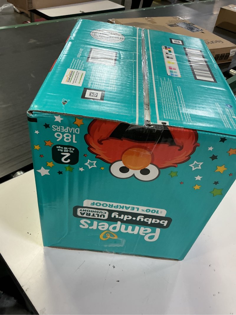 Condition photo showing New/Like New for pampers diapers - baby dry - size 2, 186 count, absorbent disposable infant diaper (packaging may vary) size 2 186
