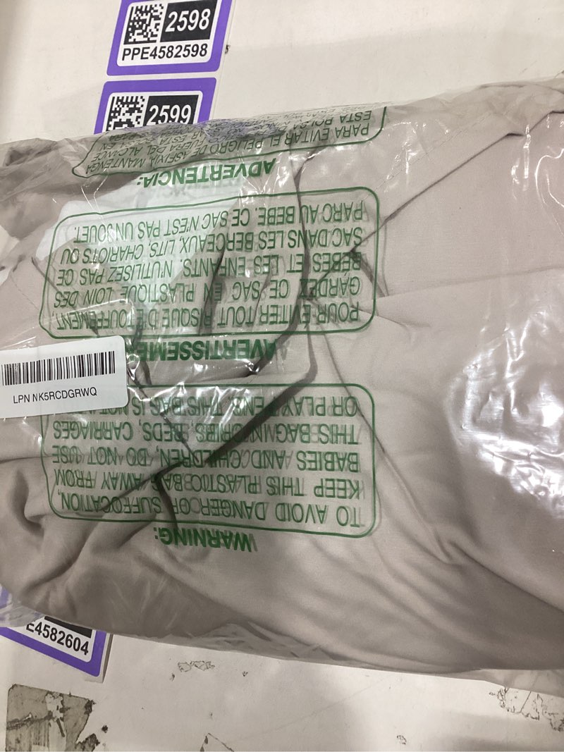 Condition photo showing Good Condition for Southshore Fine Living, Inc. Pleated Queen Bed Skirt 14 Inch Drop - Bone Colored Dust Ruffle Queen S