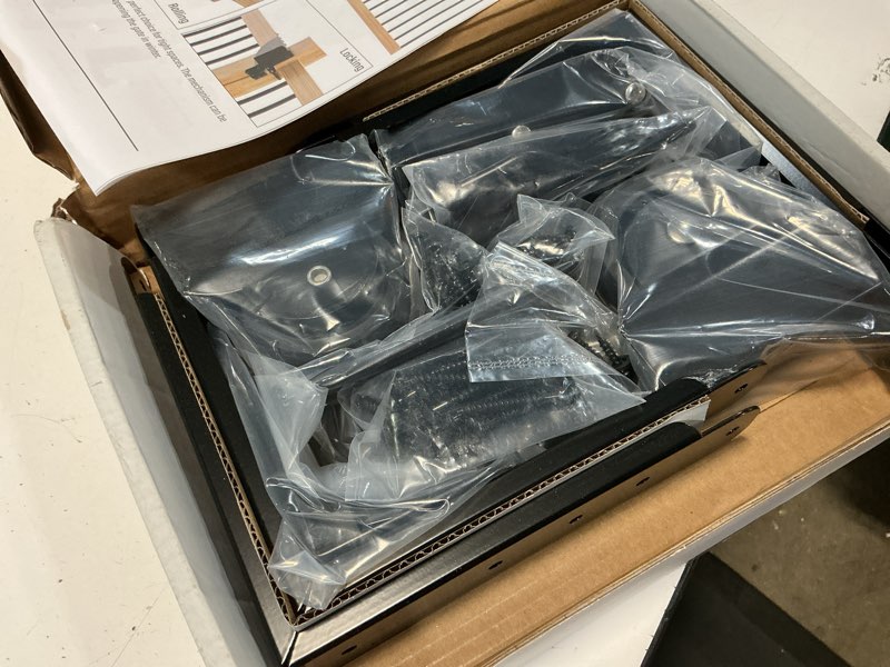 Condition photo showing Good Condition for heavy duty sliding gate kit, adjustable sliding gate hardware kit for wood fence, anti sag gate kit gate corner brace bracket with gate latch, fence gate kit for driveway gates, pool gates
