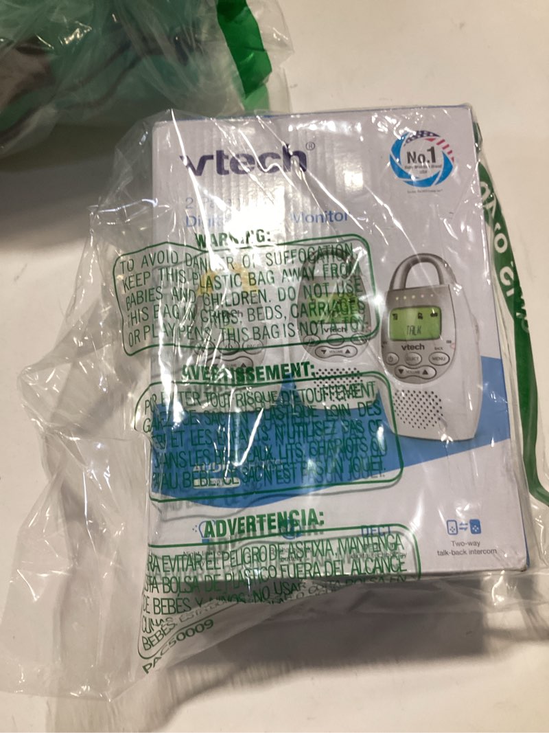 Condition photo showing Good Condition for VTech DM221-2 Audio Baby Monitor with up to 1,000 ft of Range, Vibrating Sound-Alert, Talk Back Intercom, Night Light Loop & Two Parent Units, White 1 Count (Pack of 1) Monitor with Two Parent Units