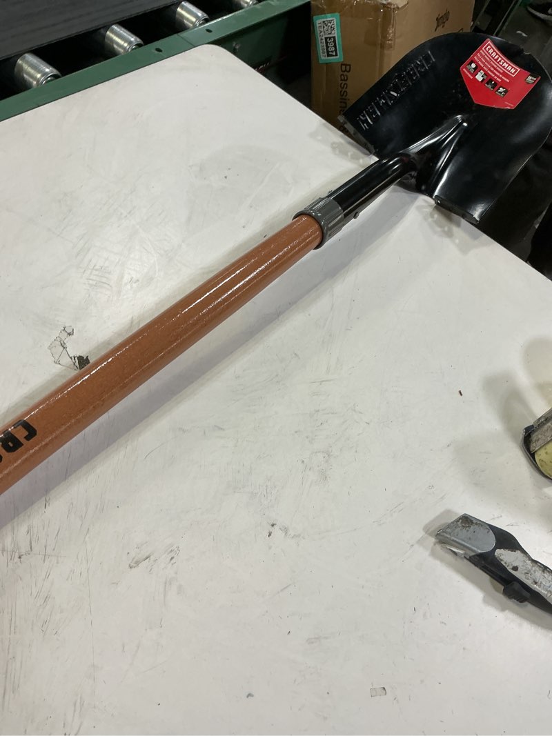 Condition photo showing As Is for CRAFTSMAN 45-in Wood Handle Transfer shovel